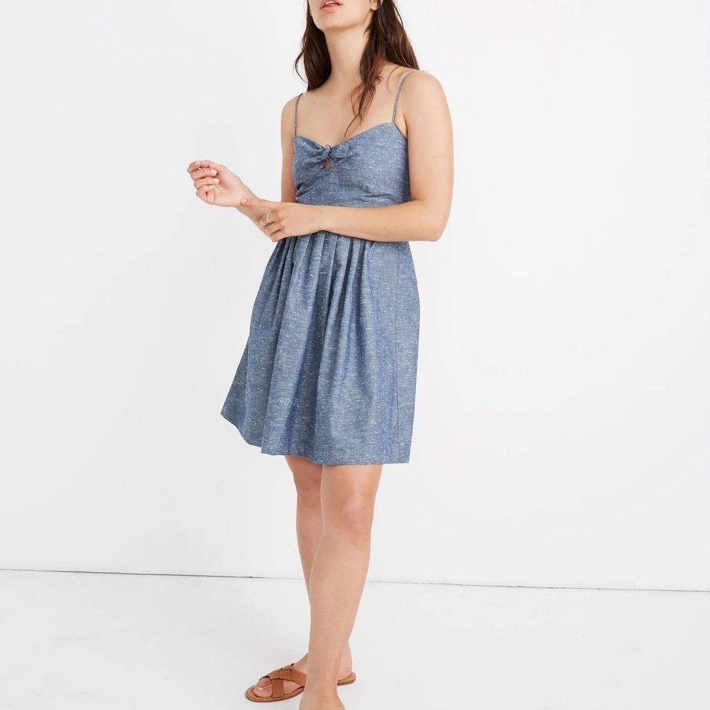 Elegant Madewell Blue Spaghetti Strap Dress size 12